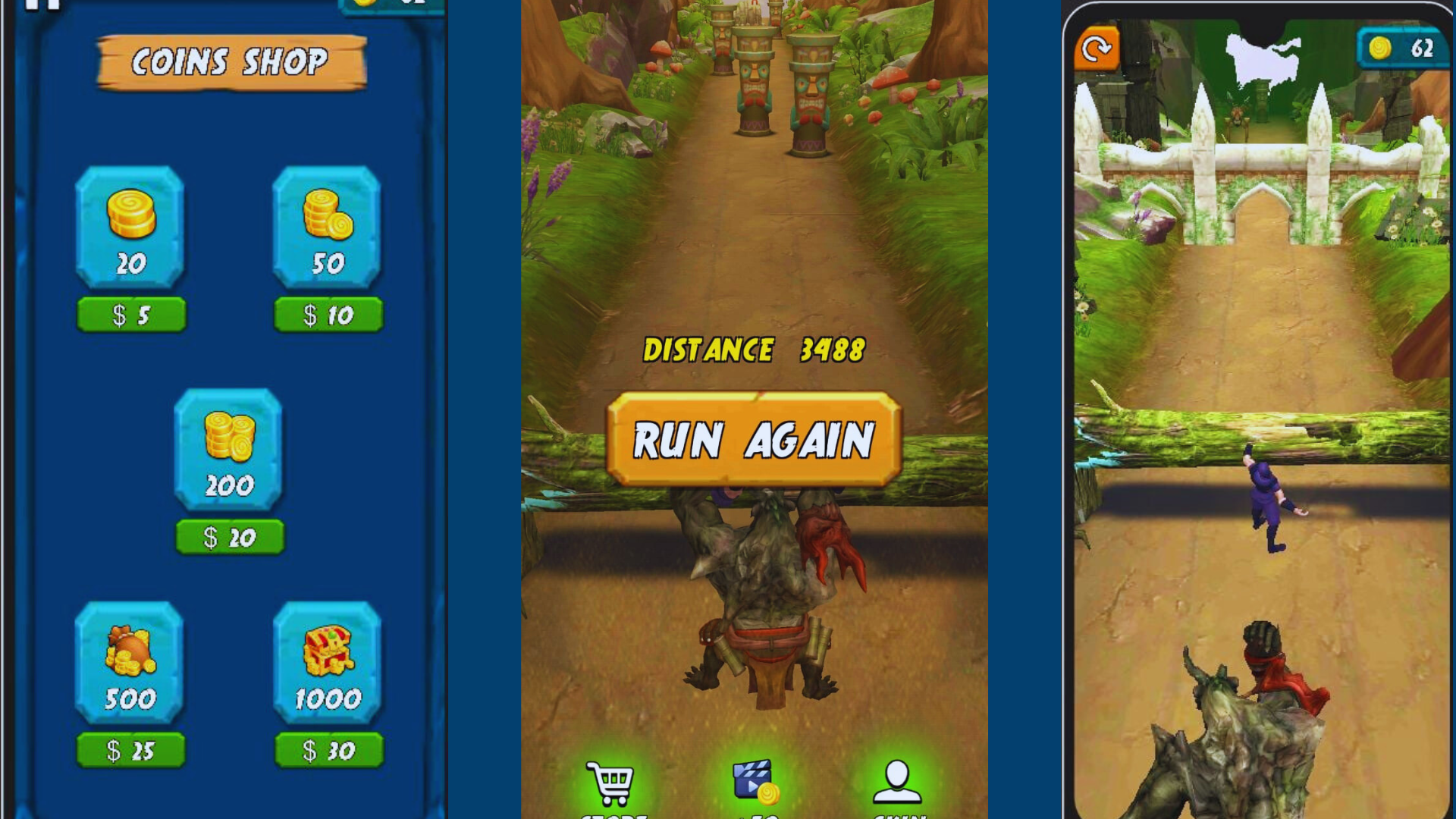 Скриншот игры Endless run  jungle escape