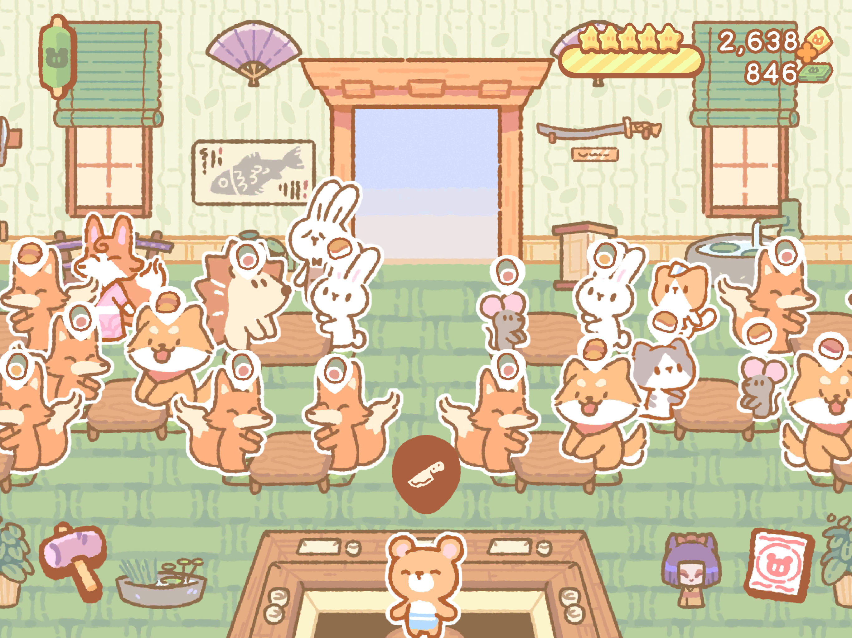 Kuma Sushi Bar Game Screenshot