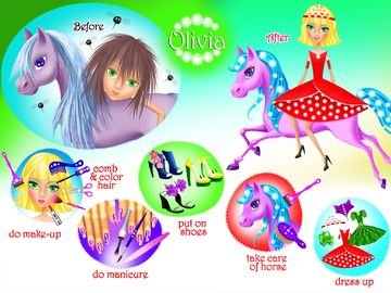 Скриншот игры Magic Princess Makeover