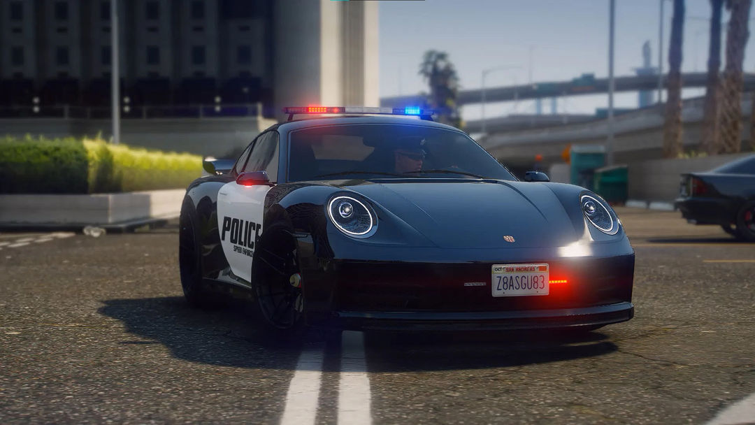 경찰차 운전 시뮬레이터 게임 스크린 샷