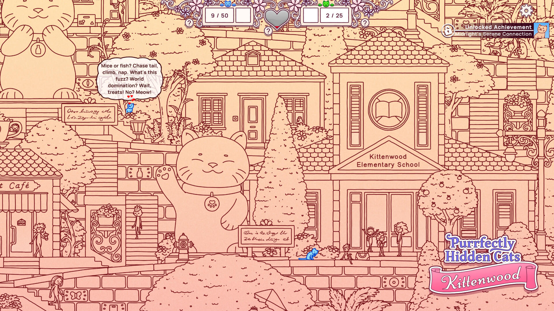 Purrfectly Hidden Cats - Kittenwood Game Screenshot