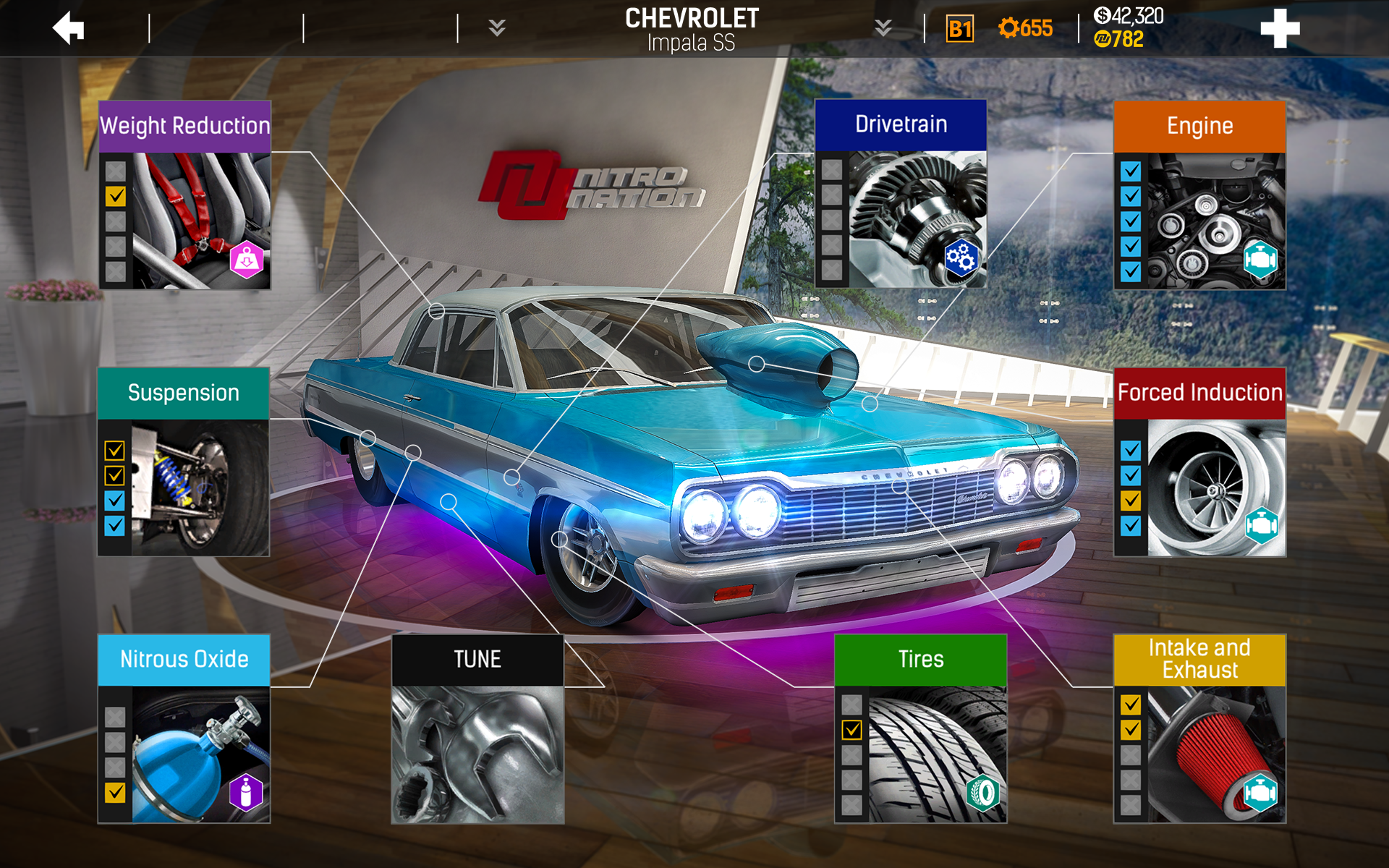 Cuplikan Layar Game Nitro Nation: Car Racing Game