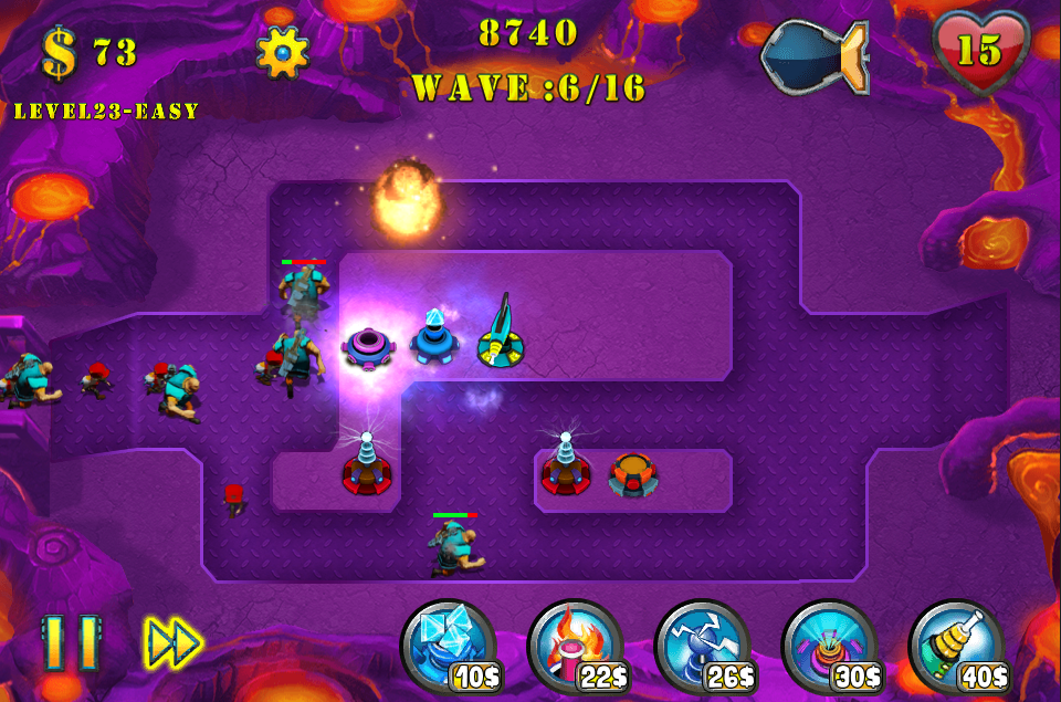 Defense Zone TD Game Screenshot