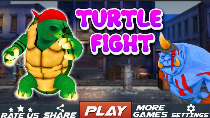 Turtle Street Fighting Ninja Game Screenshot