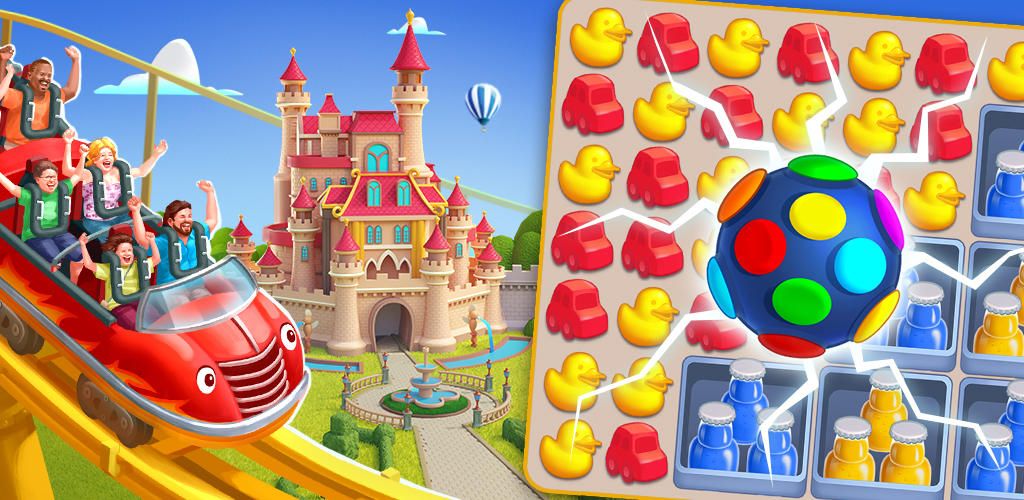 Banner of Funscapes: A Theme Park Game with Match 3 Puzzle 1.4.473