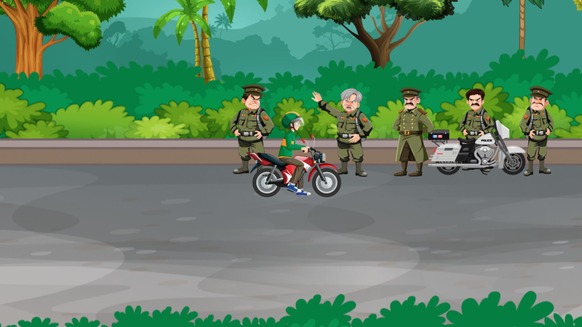 Clean Sri Lanka Traffic Game Game Screenshot