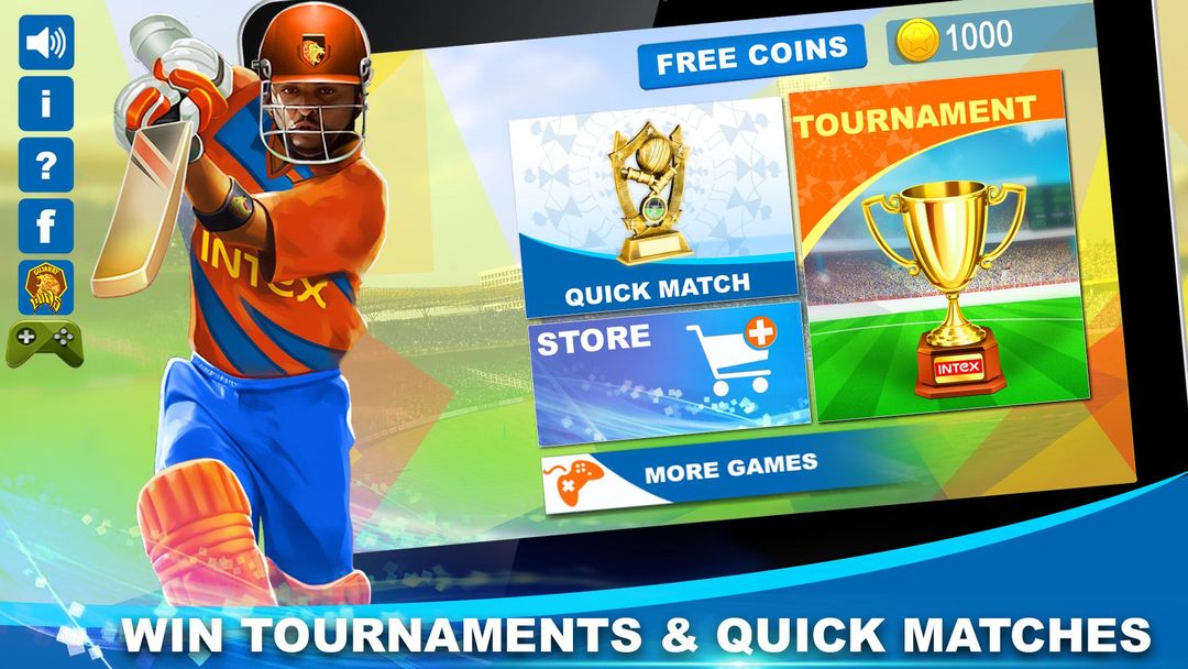 Screenshot of Gujarat Lions T20 Cricket Game