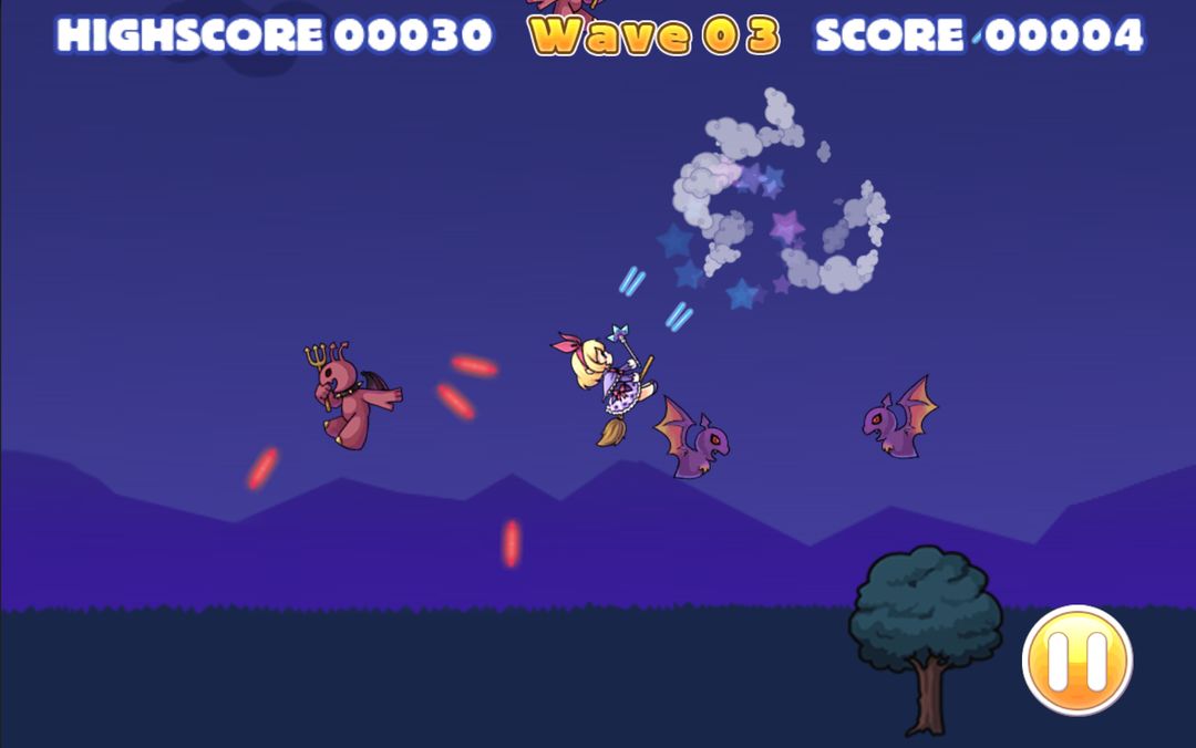 Flight of the Girl Witch screenshot game