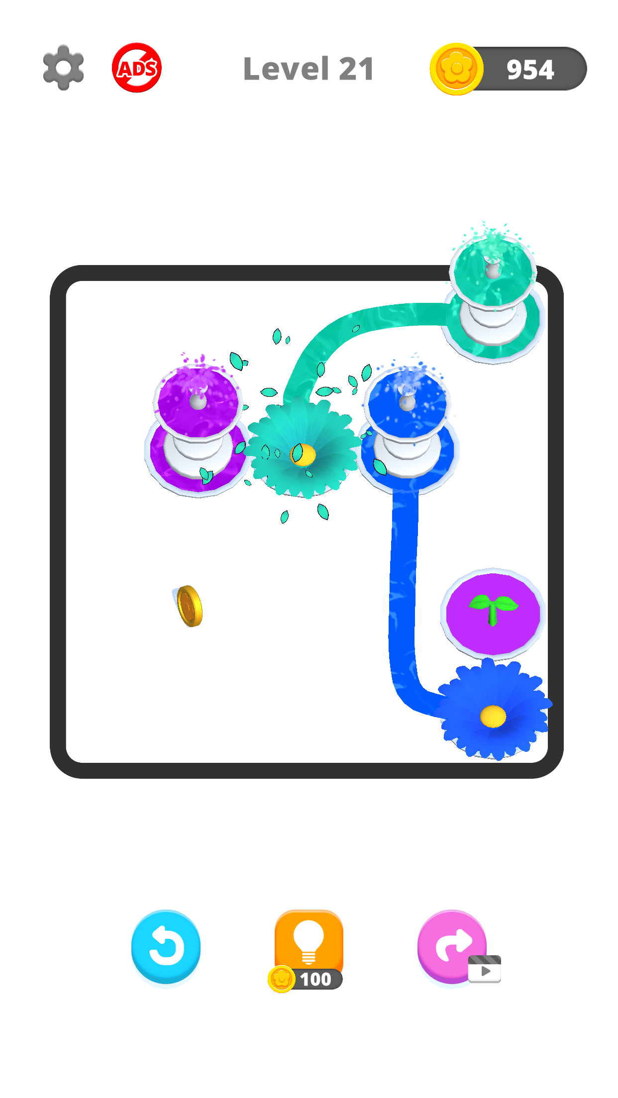 Connect Flowers Game Screenshot