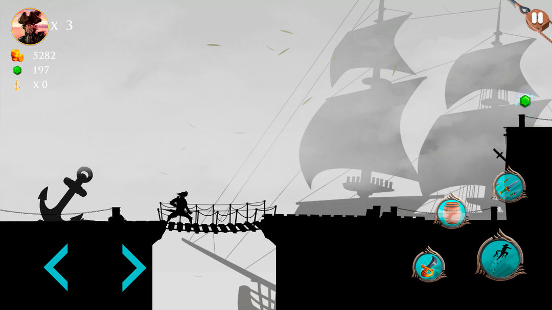 아르! 해적 아케이드 플랫 포머 게임 게임 스크린 샷