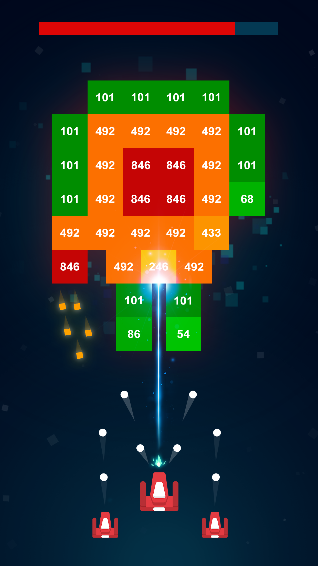 Screenshot of Fire Hero 2D — Space Shooter