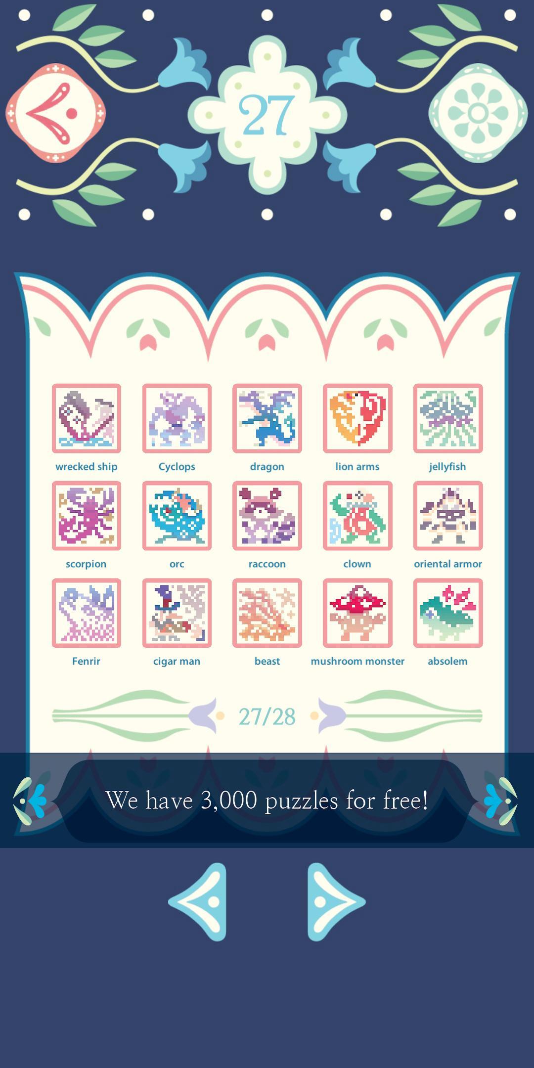 Luna Story III (nonogram) Game Screenshot