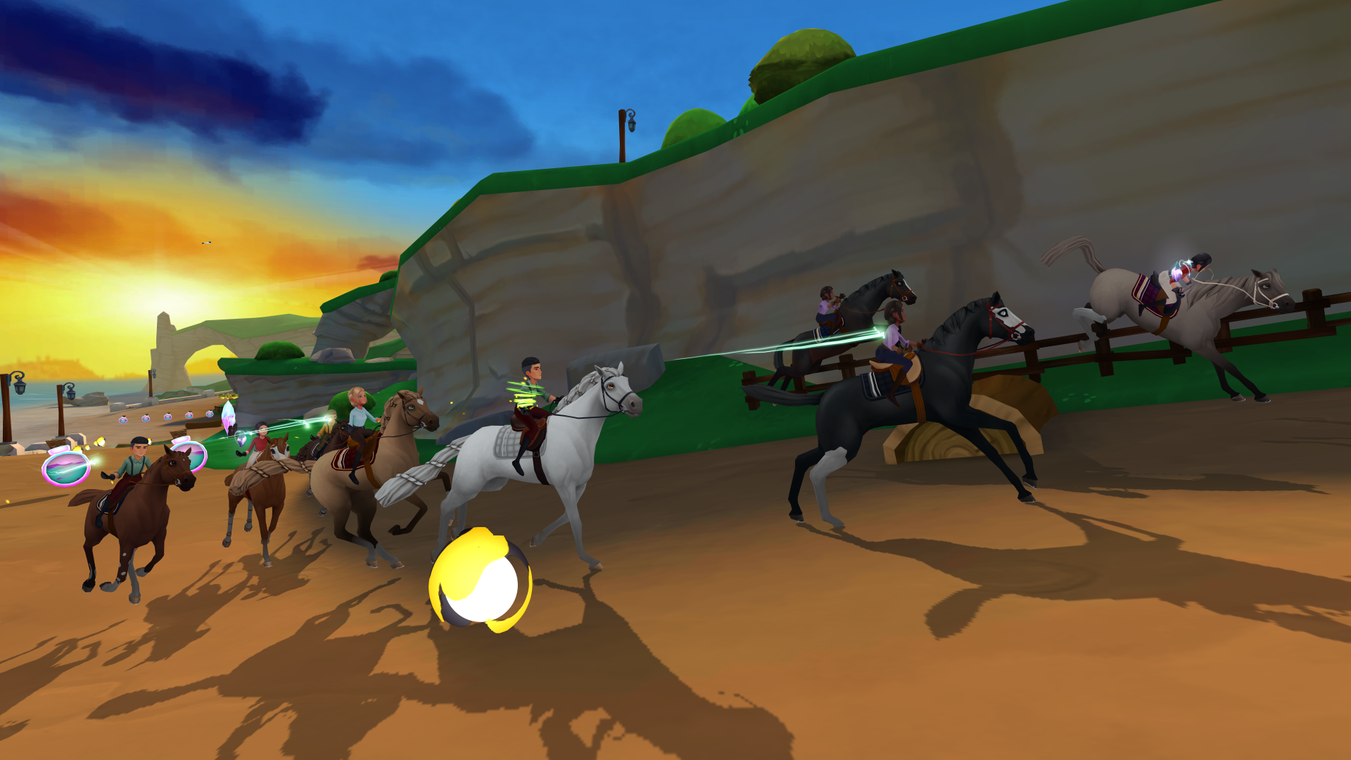 Screenshot of Wildshade: fantasy horse races