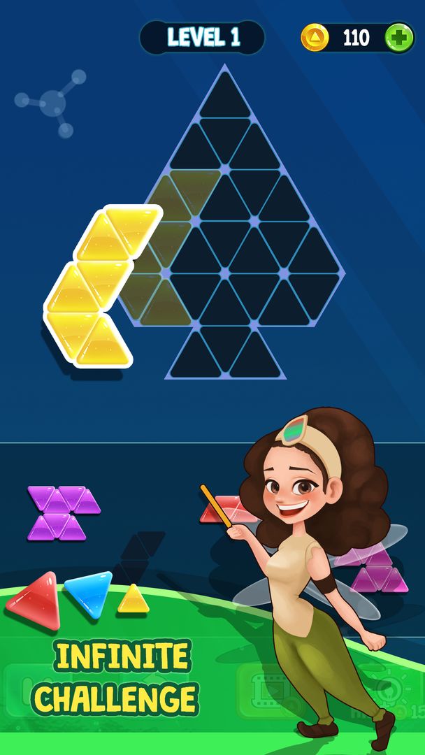 Triangle Tangram Brain Block Puzzle ภาพหน้าจอเกม