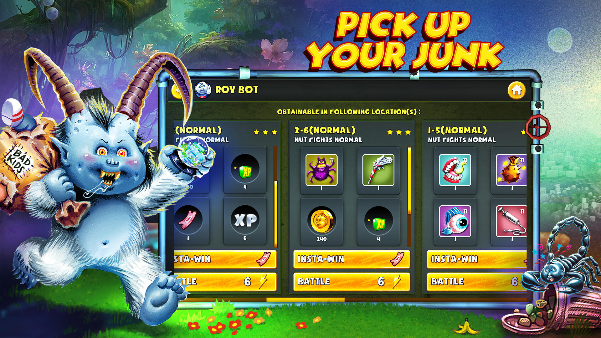 Garbage Pail Kids : The Game Game Screenshot