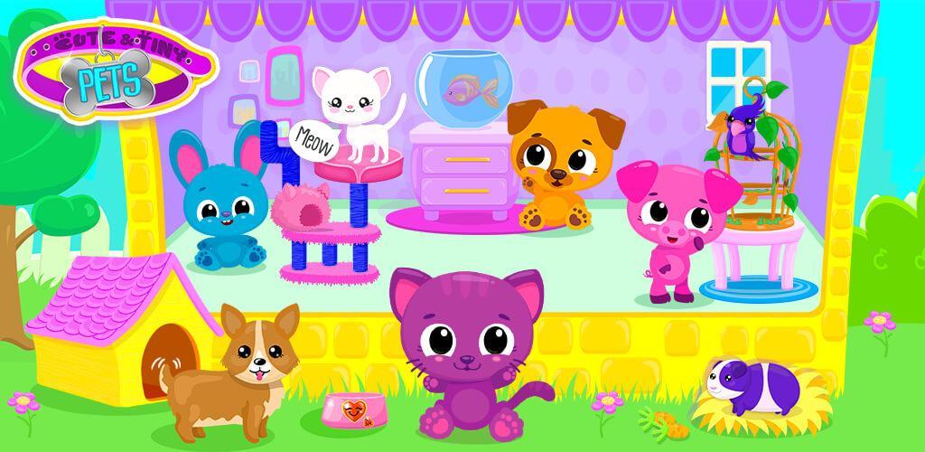Banner of Cute & Tiny Pets - Kids Build Baby Animal Houses 1.0.32