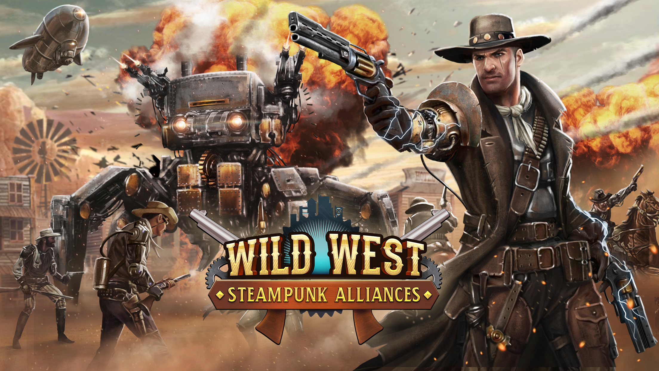 Wild West: Steampunk Alliances screenshot game