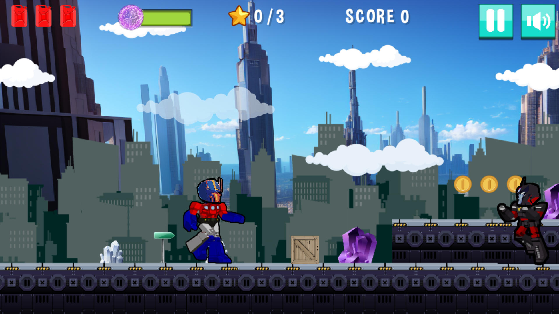 Super Car Robot Transform Game Screenshot