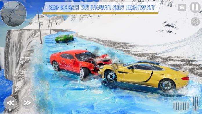 Car Crash Simulator Snow Race Game Screenshot