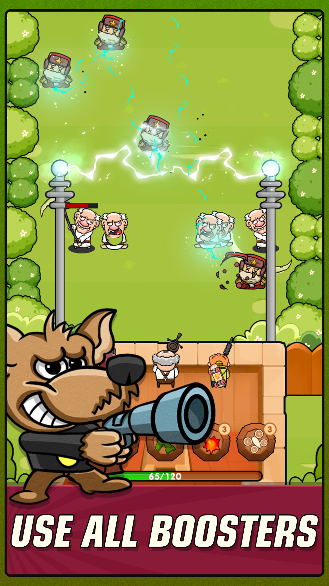 Screenshot of Gramp Defenders: Tower Defense