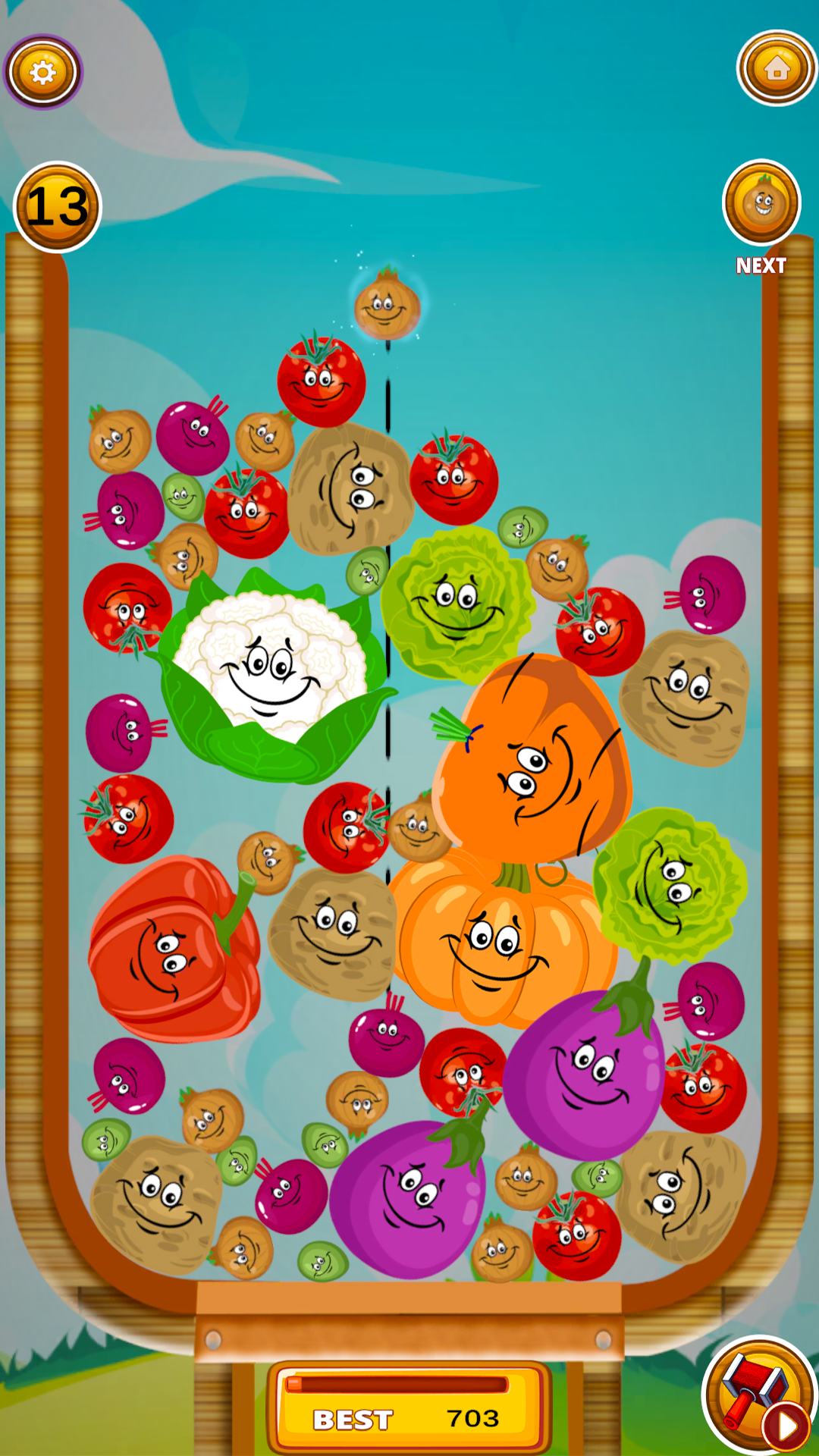 Veggie Merge Master-ASMR Games Game Screenshot