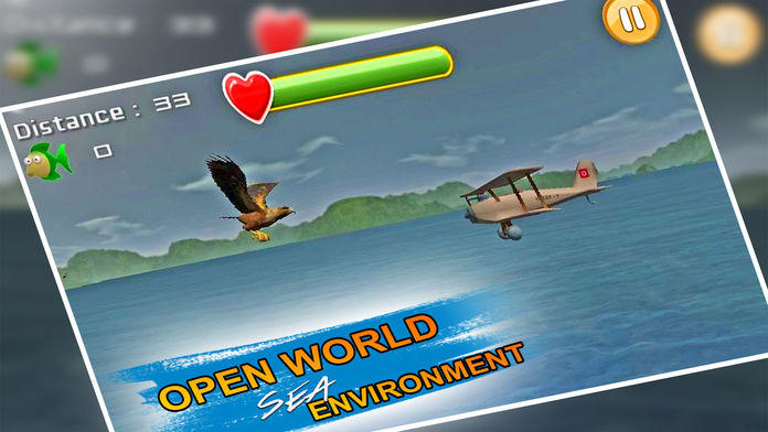 Screenshot 1 of 바다 독수리 생존 : 오픈 워터 물고기 사냥 