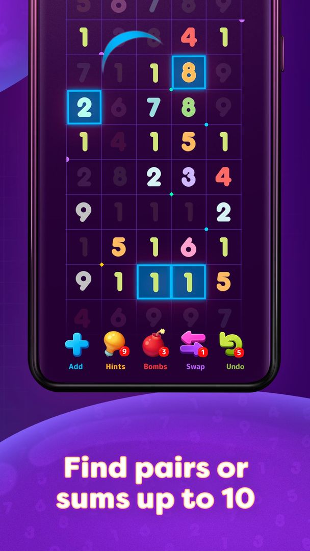 Numberzilla: Number Match Game ภาพหน้าจอเกม