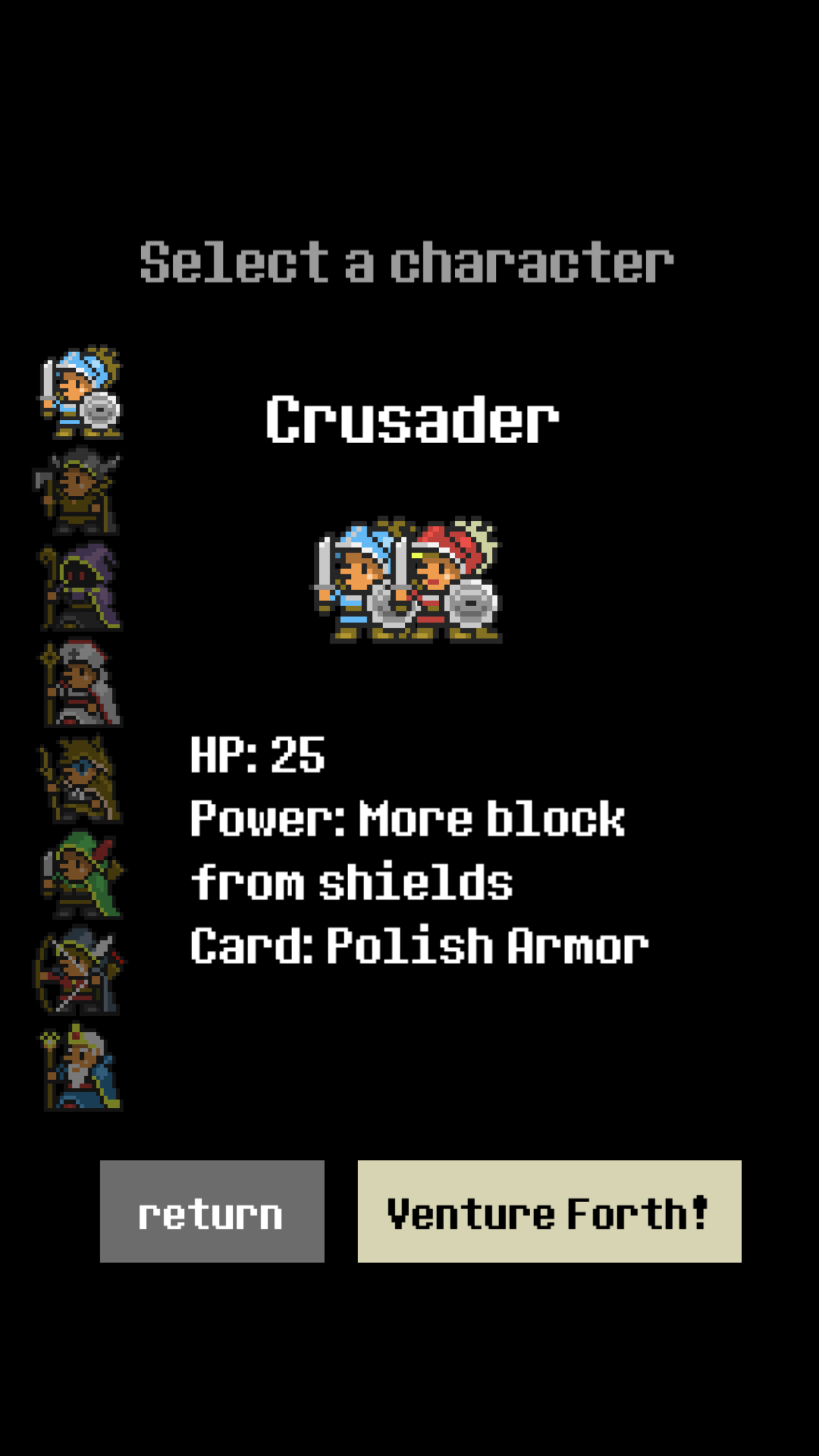 Screenshot of Card Crusade