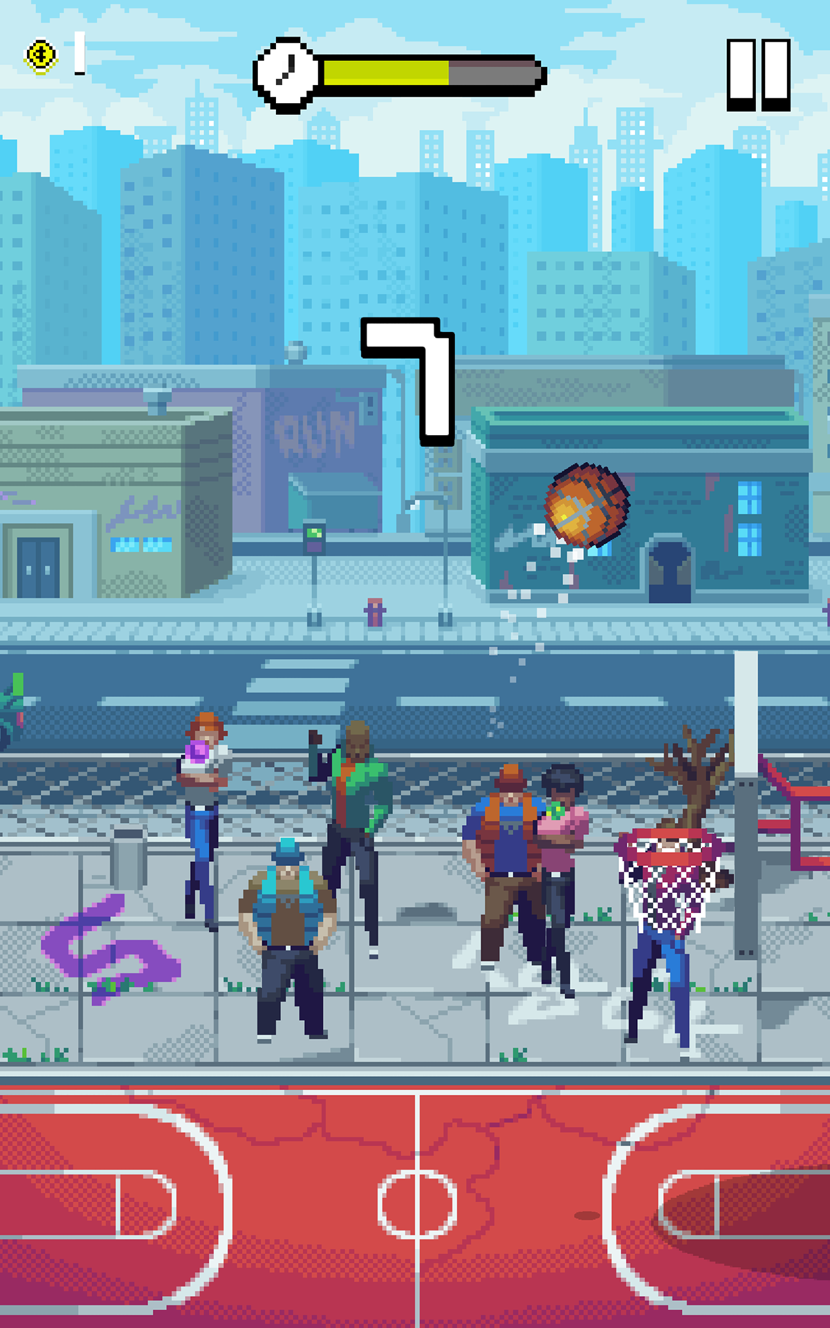 Bouncy Hoops ゲームのスクリーンショット