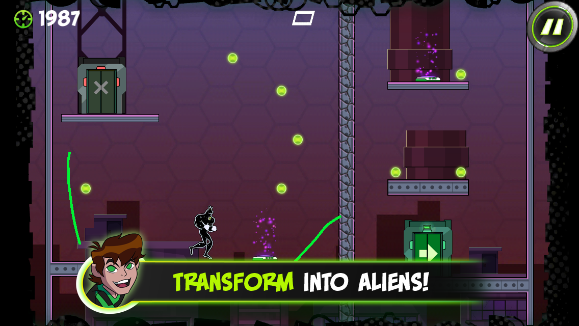 Ben 10 Cavern Run Game Screenshot