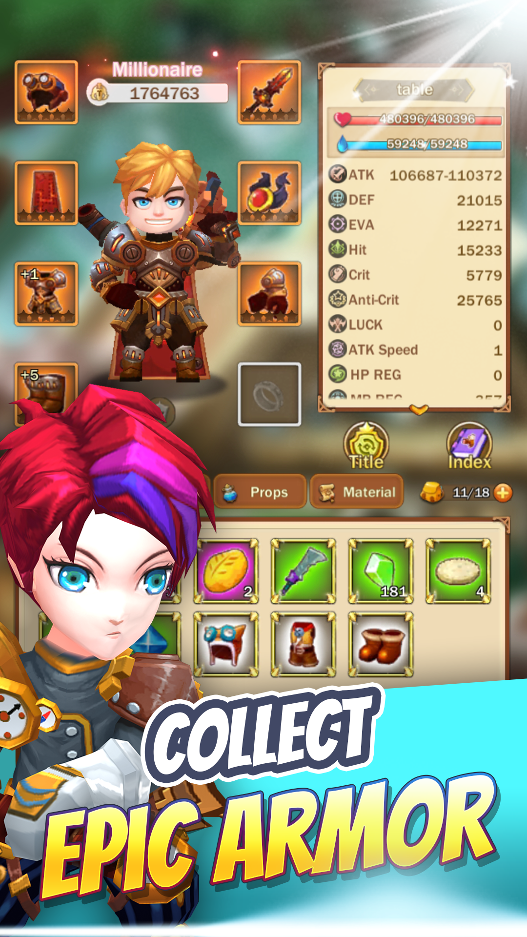 Screenshot of Mythical Knights: Epic RPG
