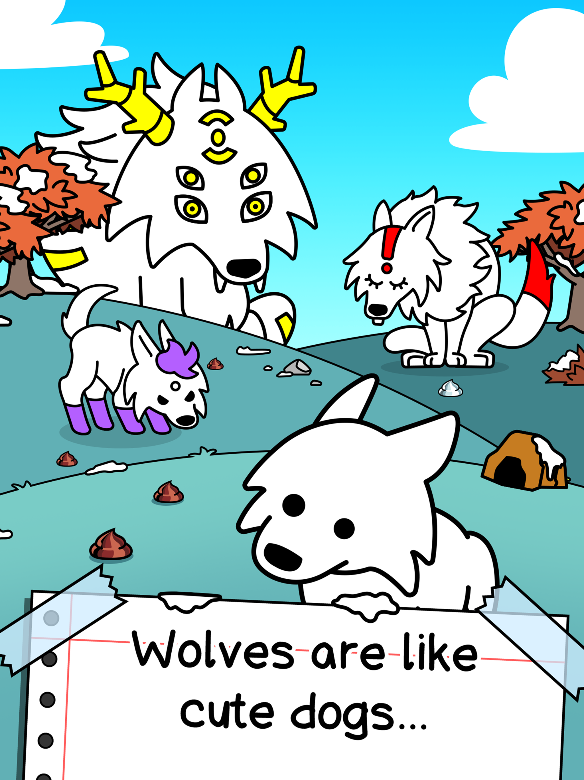 Screenshot of Wolf Evolution: Merge Wild Dog
