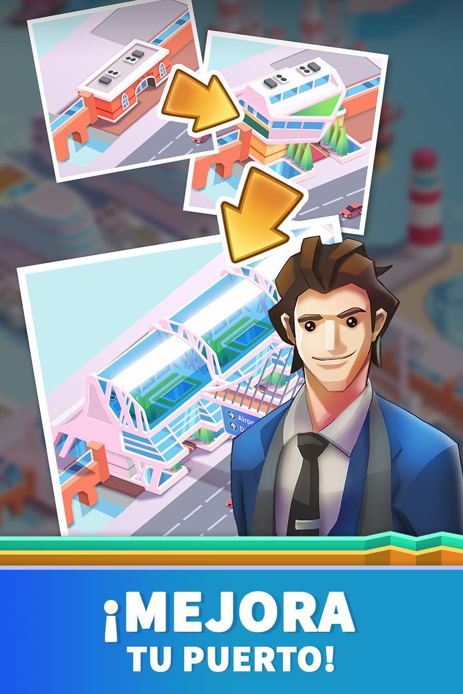 Captura de Pantalla del Juego Idle Harbor Tycoon - Juego de 