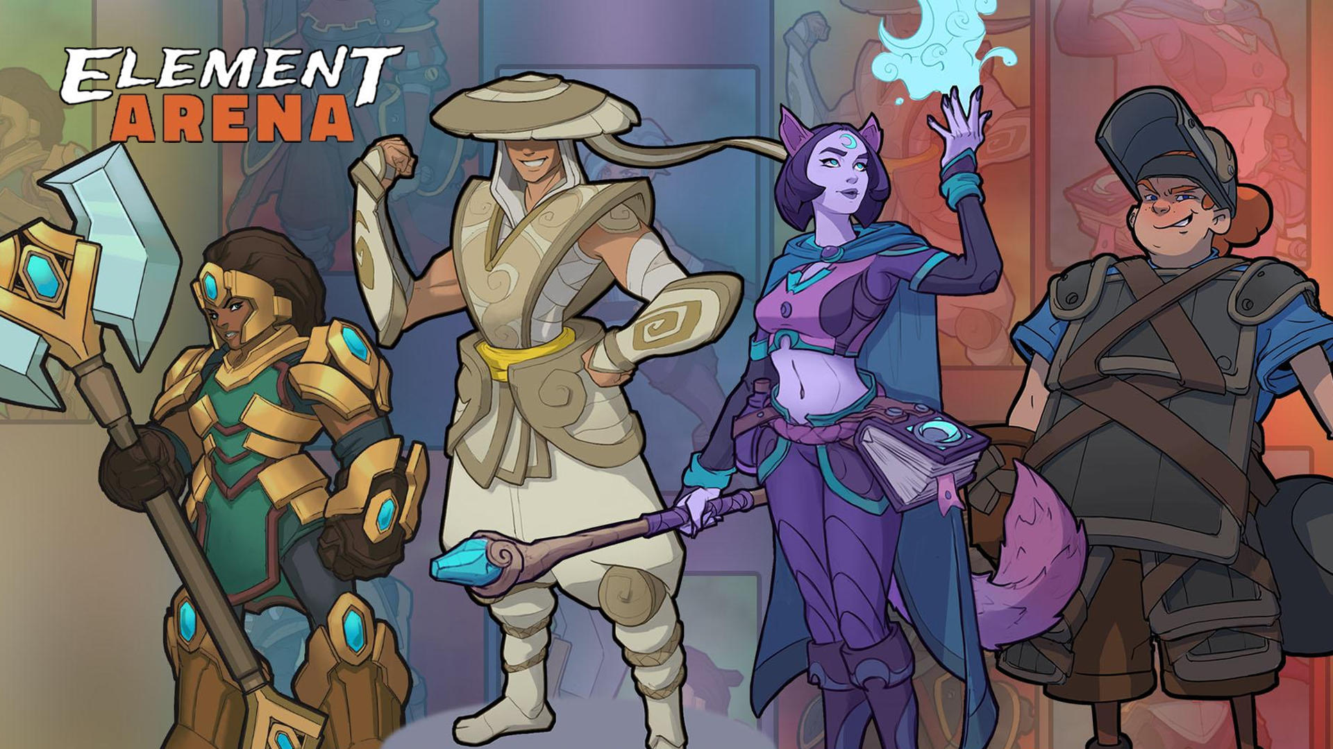 Banner of Element Arena: 영웅을 수집하고 전투를 벌이세요! 