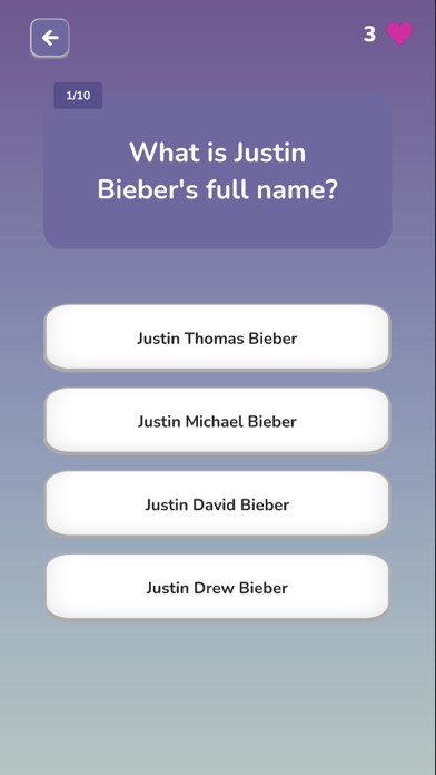 Justin Bieber Trivia Quiz android iOS apk download for free-TapTap