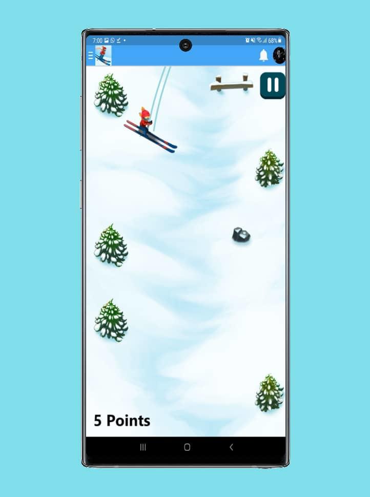 Cuplikan Layar Game Ski Hero 2