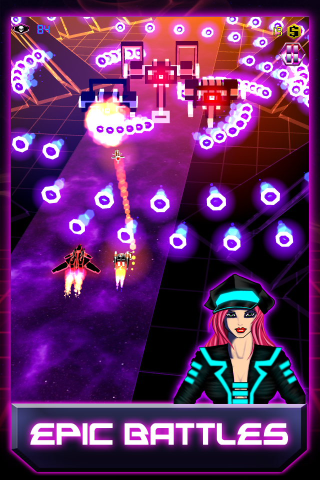 Galaxy Strikers:Space Invaders Game Screenshot