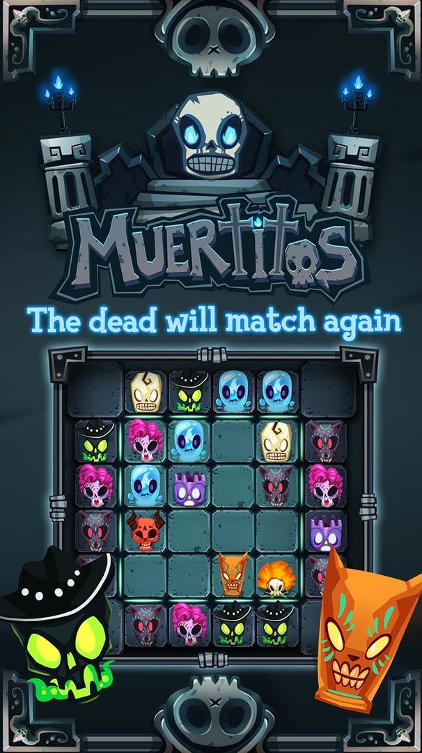 Muertitos a Matching Puzzle遊戲截圖