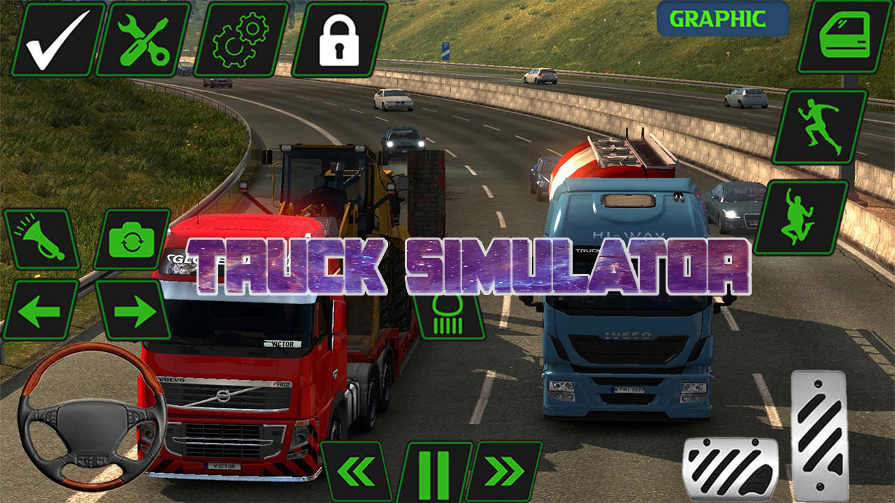 Cuplikan Layar Game Truck US simulator 3d