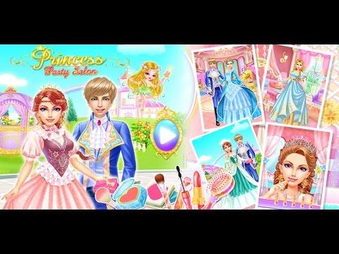  ภาพหน้าจอของวิดีโอ Princess Party Salon-Girl Game