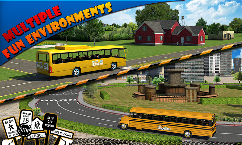 Cuplikan Layar Game Schoolbus Driver 3D SIM