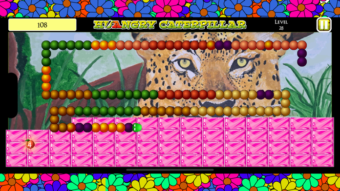 Hangry Caterpillar Game Screenshot