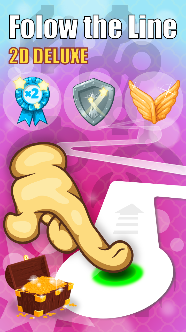 Follow the Line 2D Deluxe Game Screenshot
