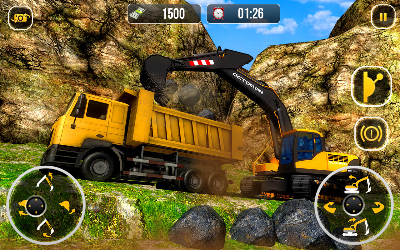 Excavator City Construction 3D Game Screenshot