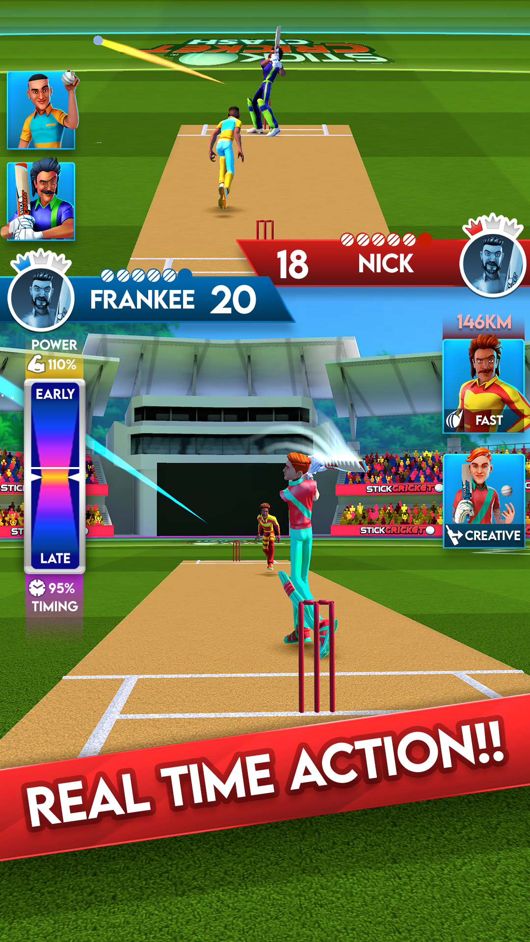 Screenshot of Stick Cricket Clash 🏏2024!