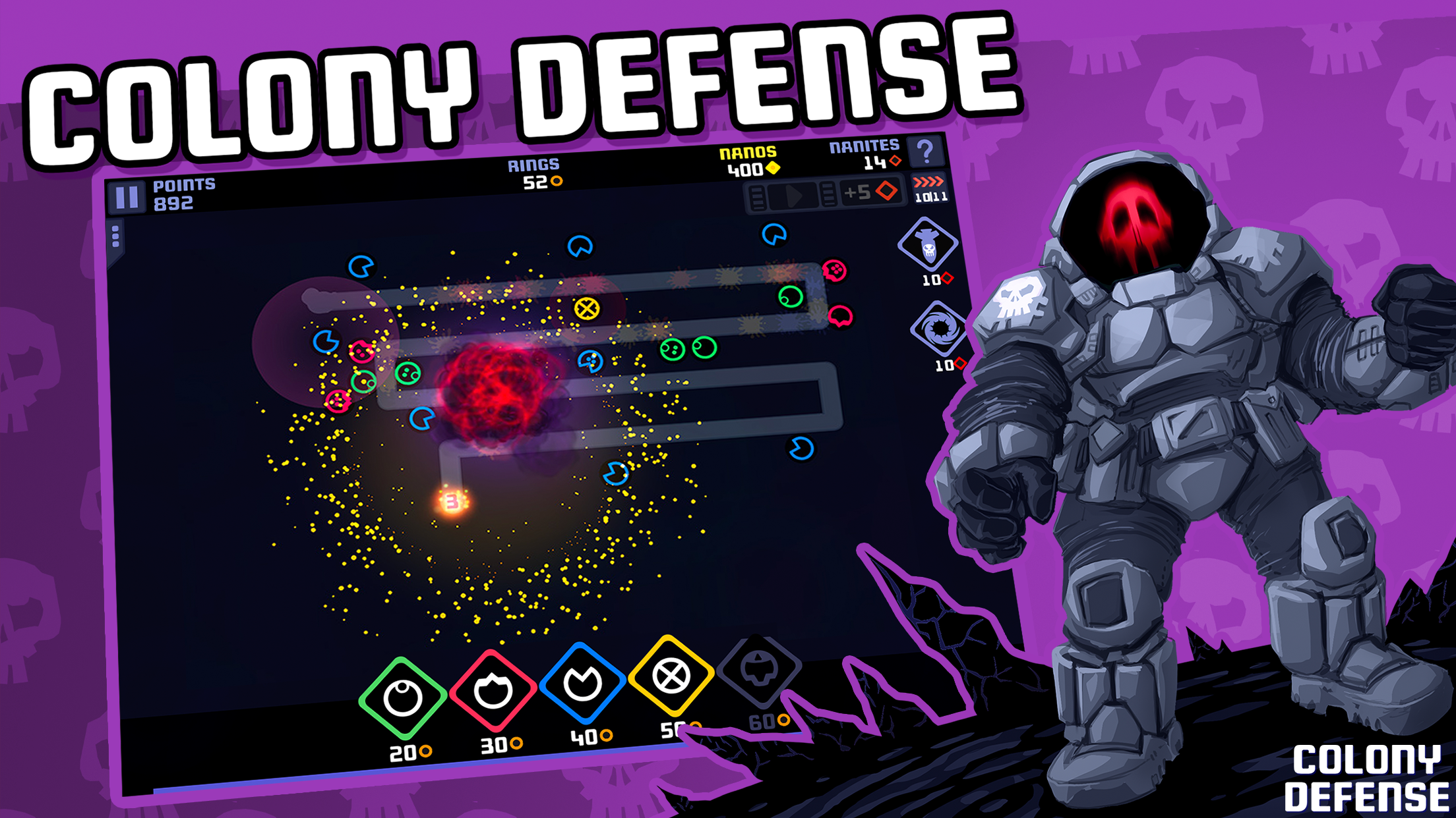 Colony Defense - Tower Defense ภาพหน้าจอเกม