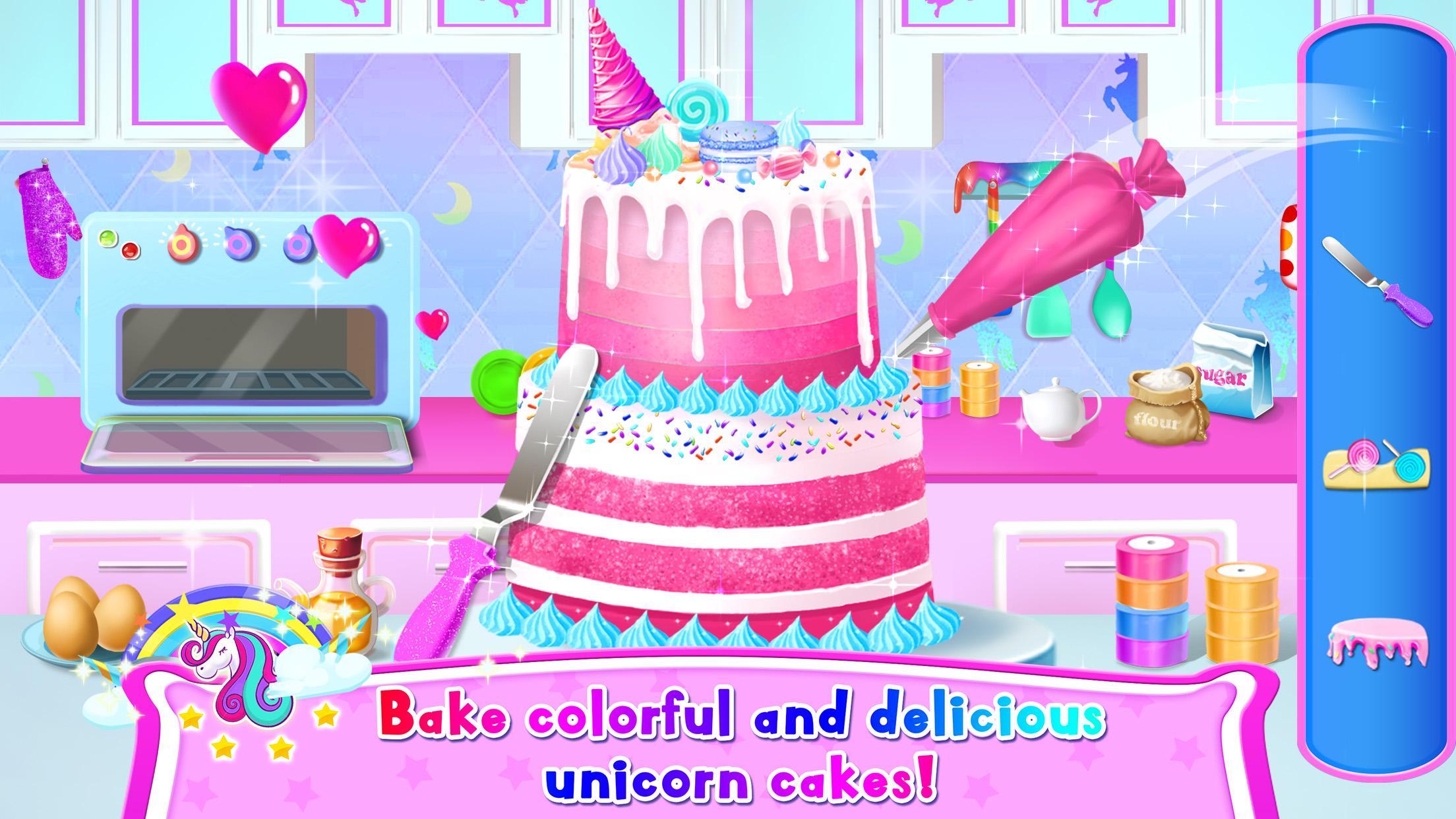 Rainbow Unicorn Hair Salon 게임 스크린샷