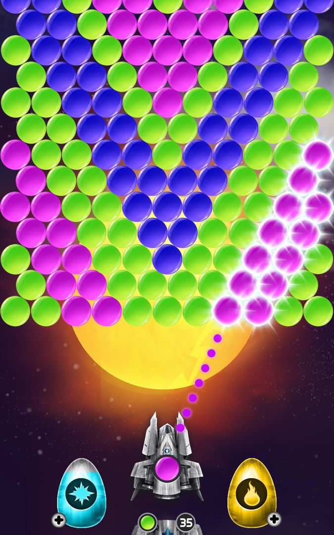 Screenshot of Lunar Bubble Shooter