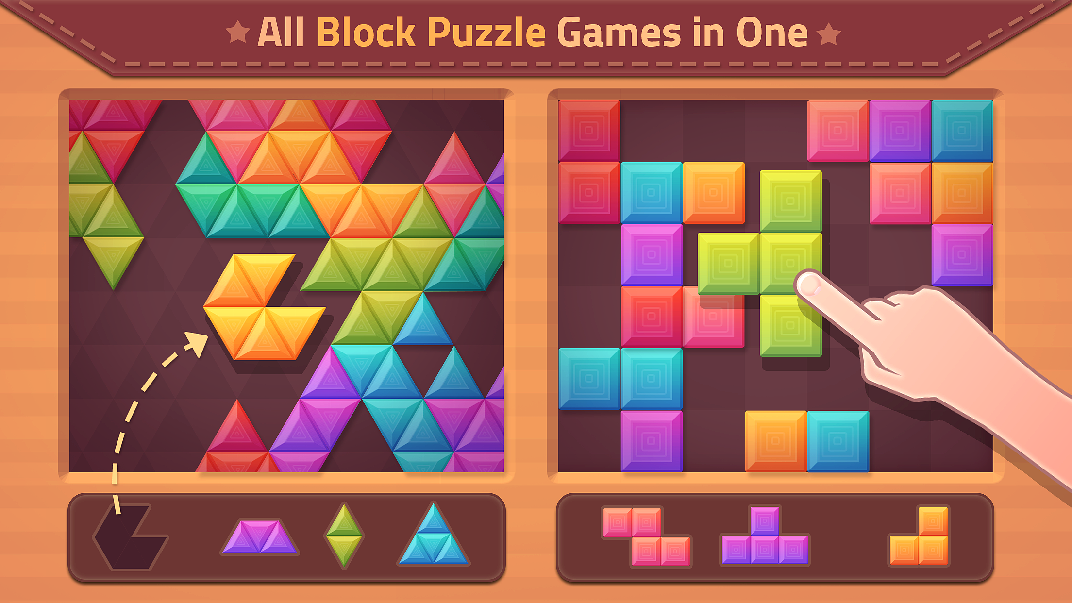 Screenshot 1 of Треугольники и блоки 1.2.43