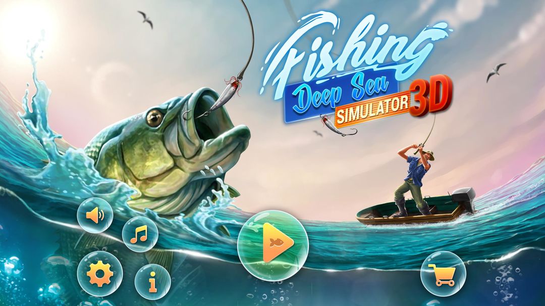 Fishing Deep Sea Simulator 3D 게임 스크린 샷